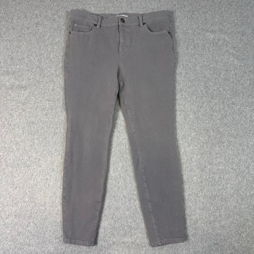 Loft High Rise Jean Leggings Women's 30 Gray Skinny Slim Fit Stretchy Denim Pant
